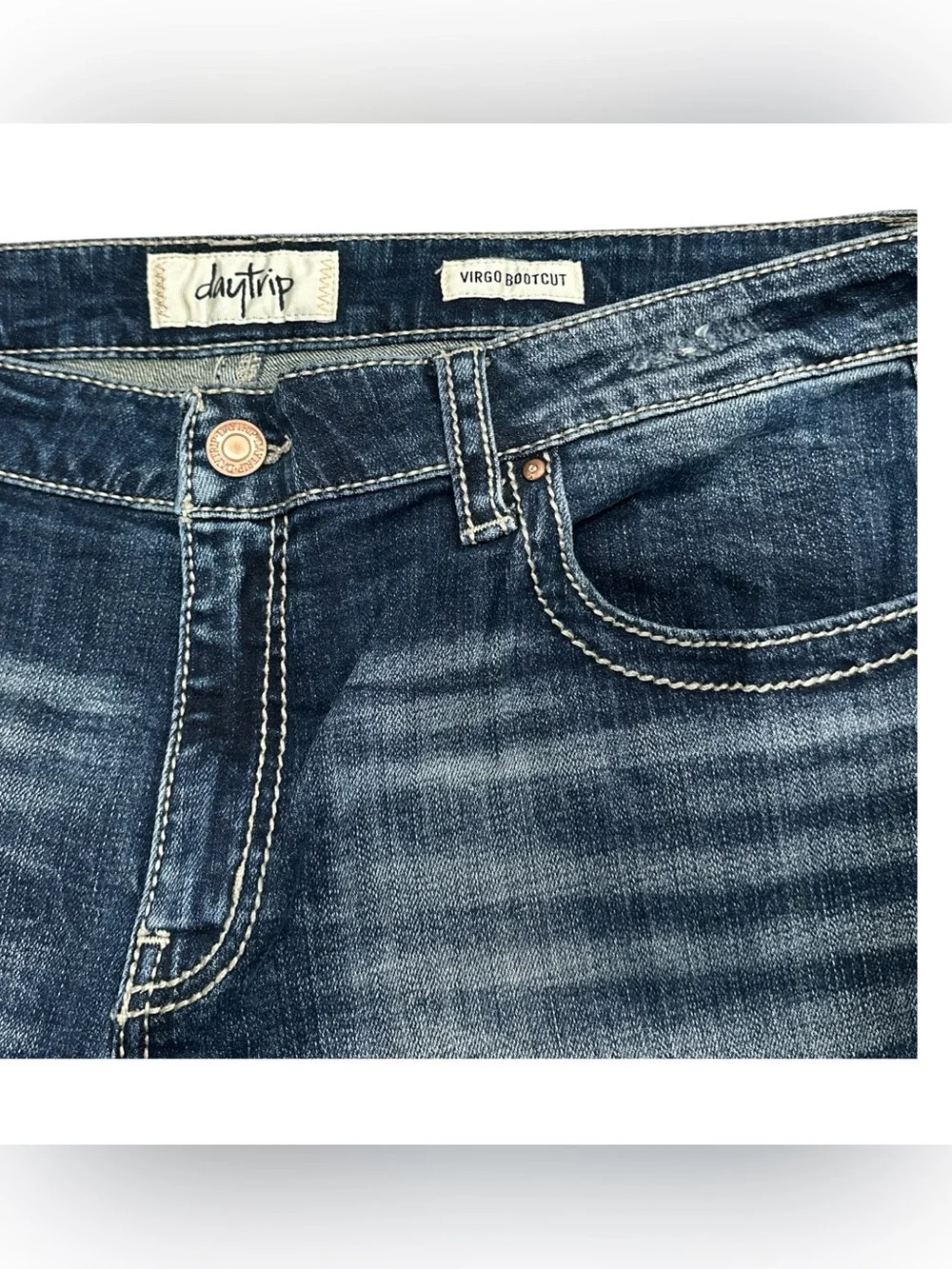 Daytrip Virgo Bootcut Jeans Wmns 38R Embroidered Stretch Mid Rise